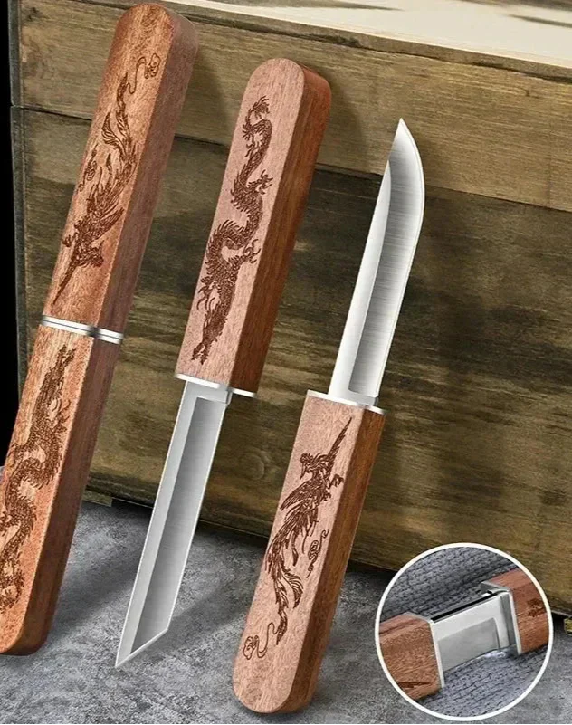 Dragon & Phoenix Double Knife – High-Hardness Tactical & Camping Knife Set