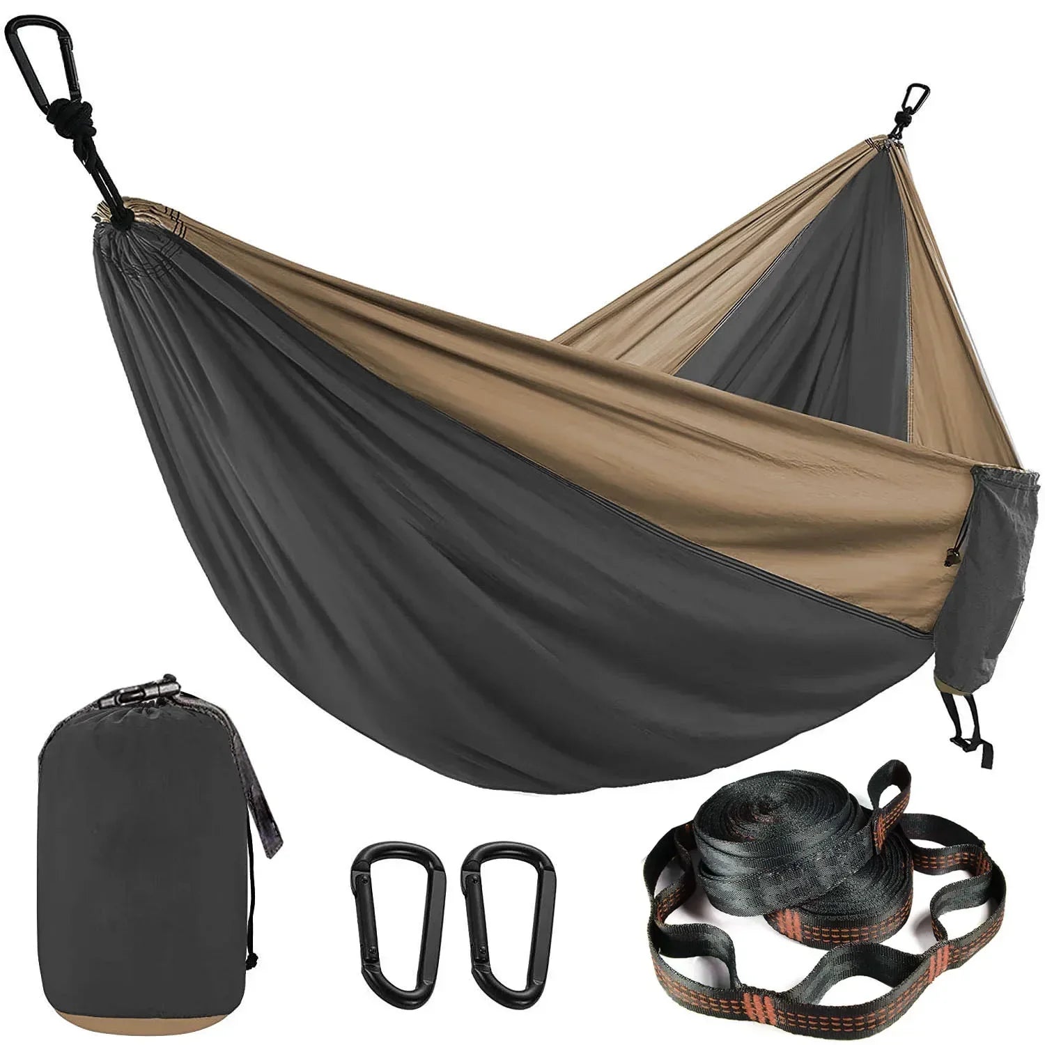 Double Parachute Hammock With Straps & Carabiners
