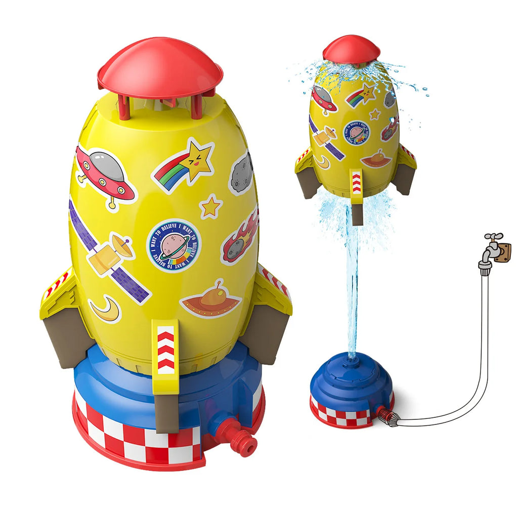 Space Jet Sprinkler Spinning Water Toy For Kids