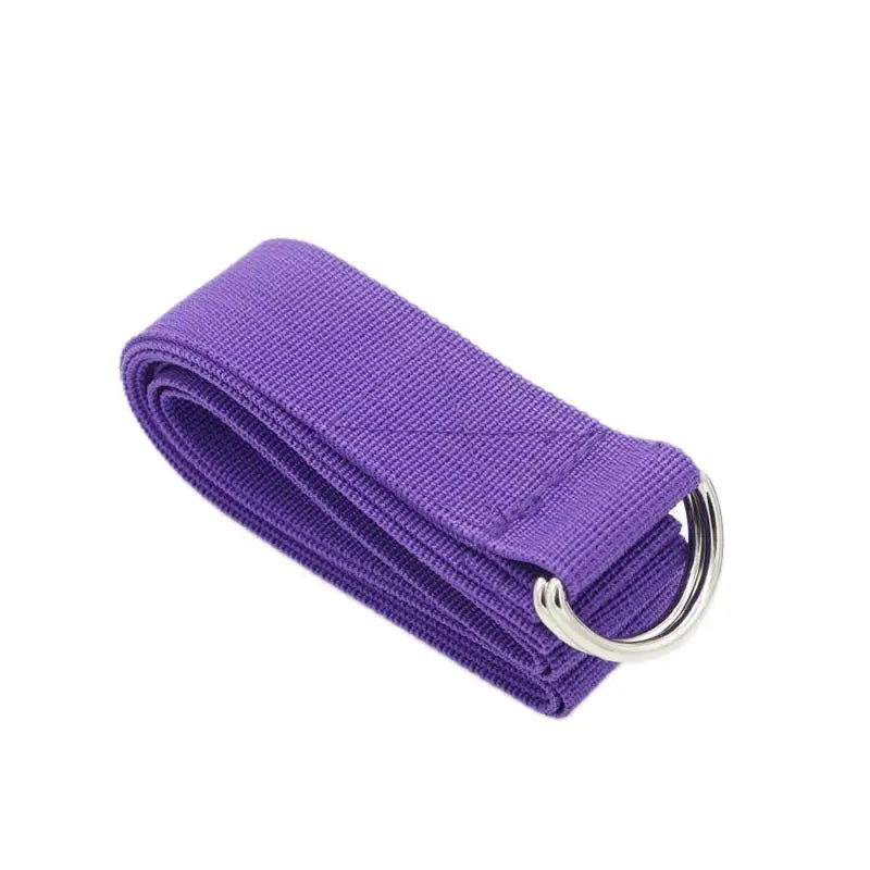 Yoga Strap With D-Ring Buckle Adjustable Cotton