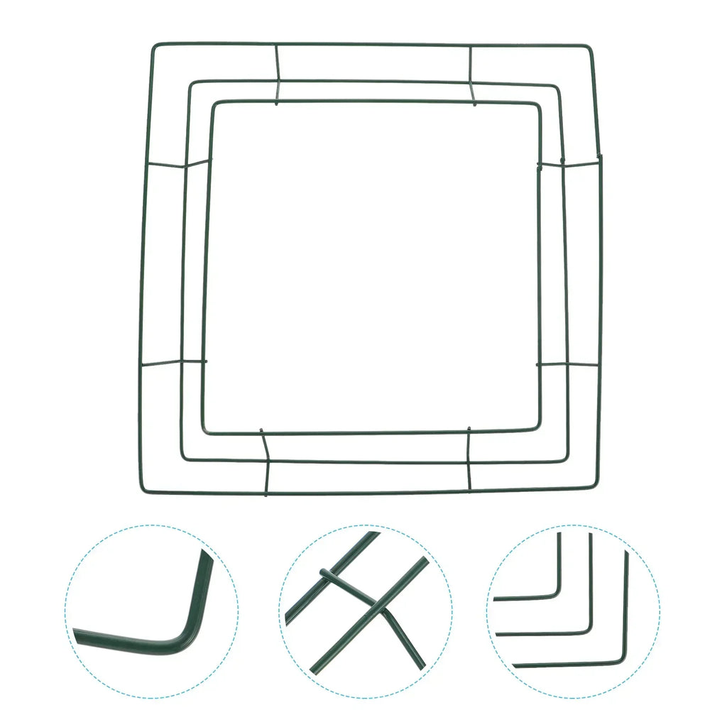 Square Macrame Ring Wire Wreath Forms