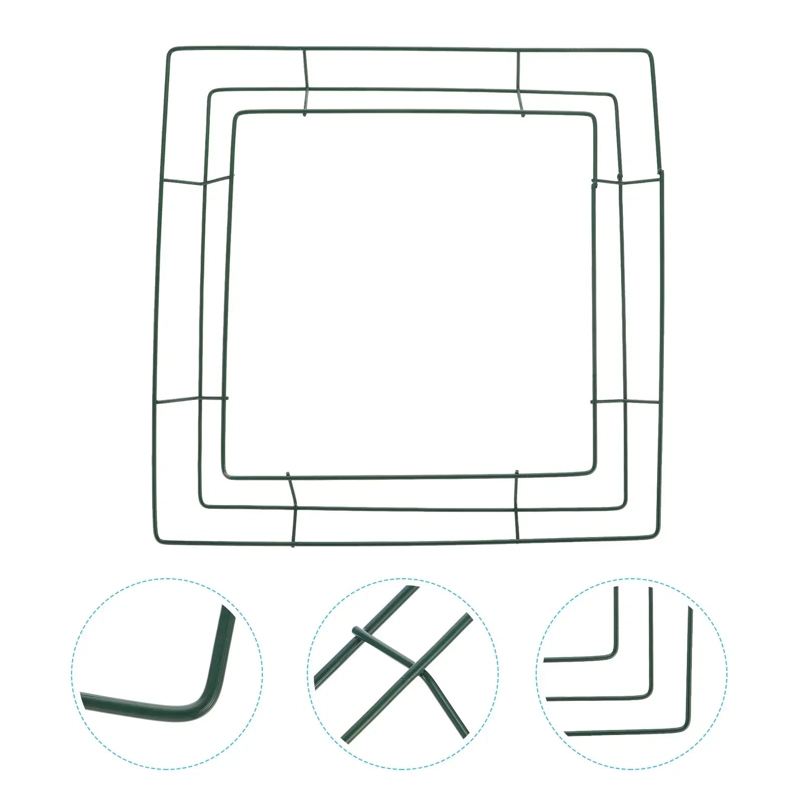 Square Macrame Ring Wire Wreath Forms
