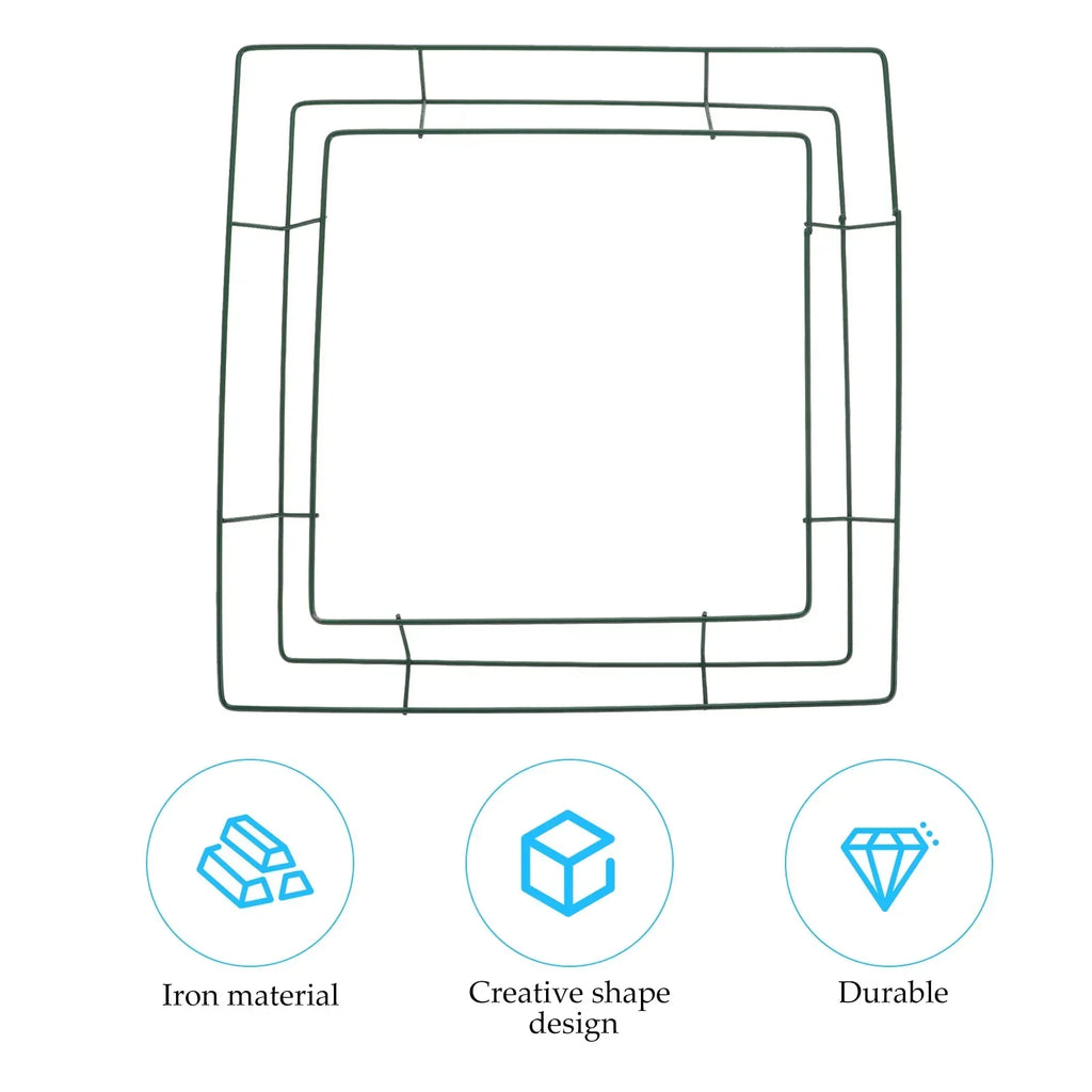 Square Macrame Ring Wire Wreath Forms