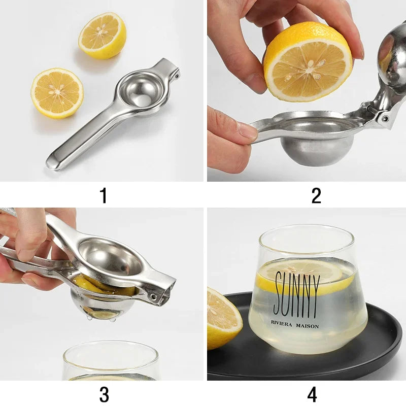 5 Pcs Stainless Steel Manual Juicer Lemon Squeezer