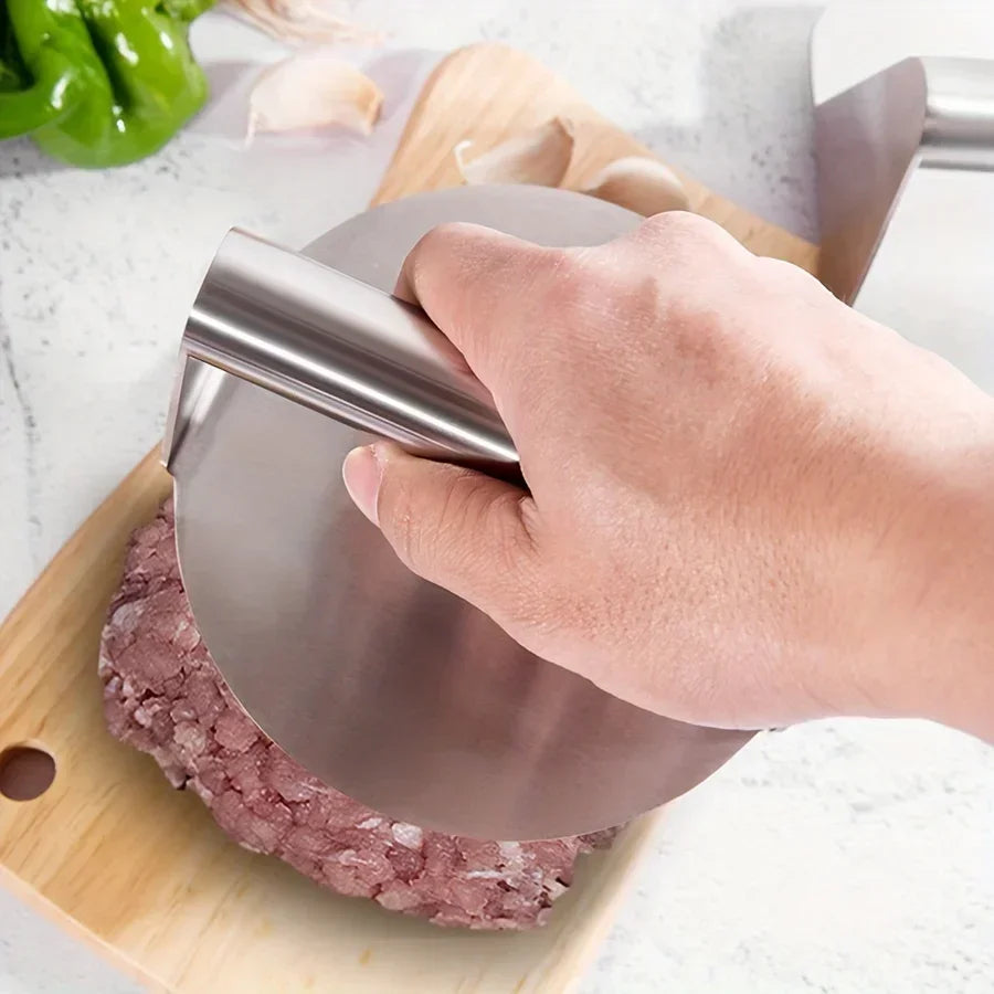 Stainless Steel Smash Burger Press – Heavy-Duty Hamburger Patty Maker