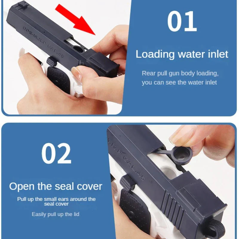 High-Pressure Water Gun For Kids Beach & Pool Play