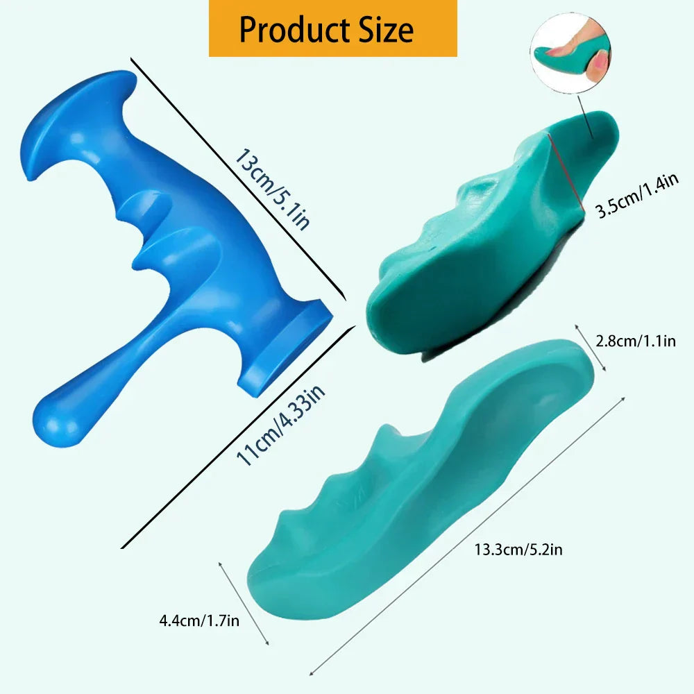 T-Shaped Trigger Point Massager – Manual Deep Tissue Therapy Stick (2Pcs)