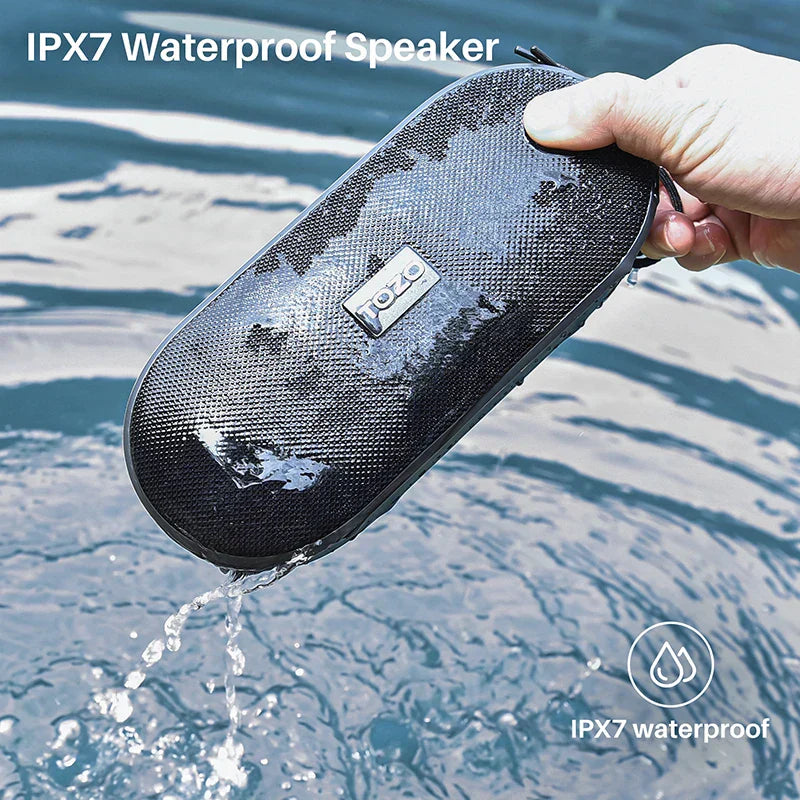 Portable Bluetooth Speaker With Built-In Microphone (Black)