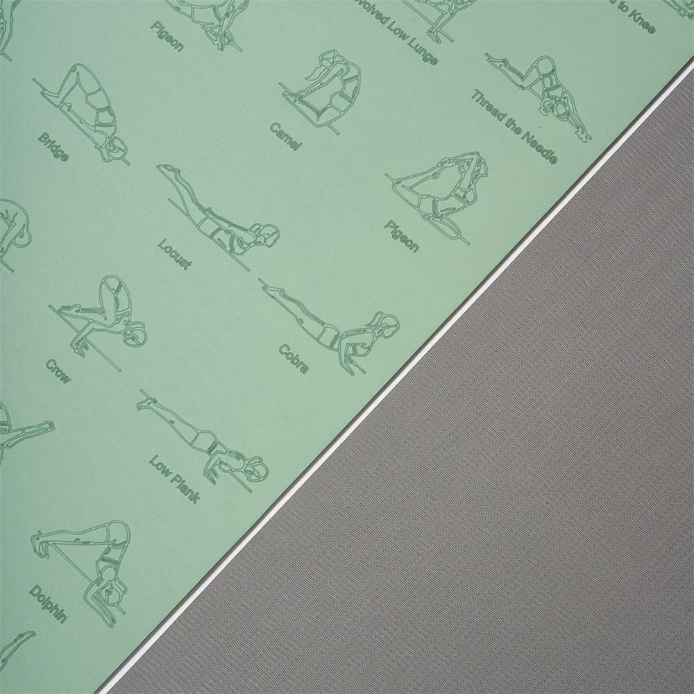 Tpe Yoga Mat Non-Slip For Fitness & Pilates
