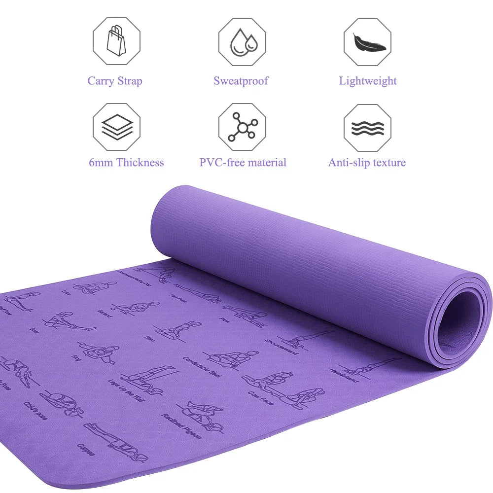Anti-Skid Tpe Yoga Mat