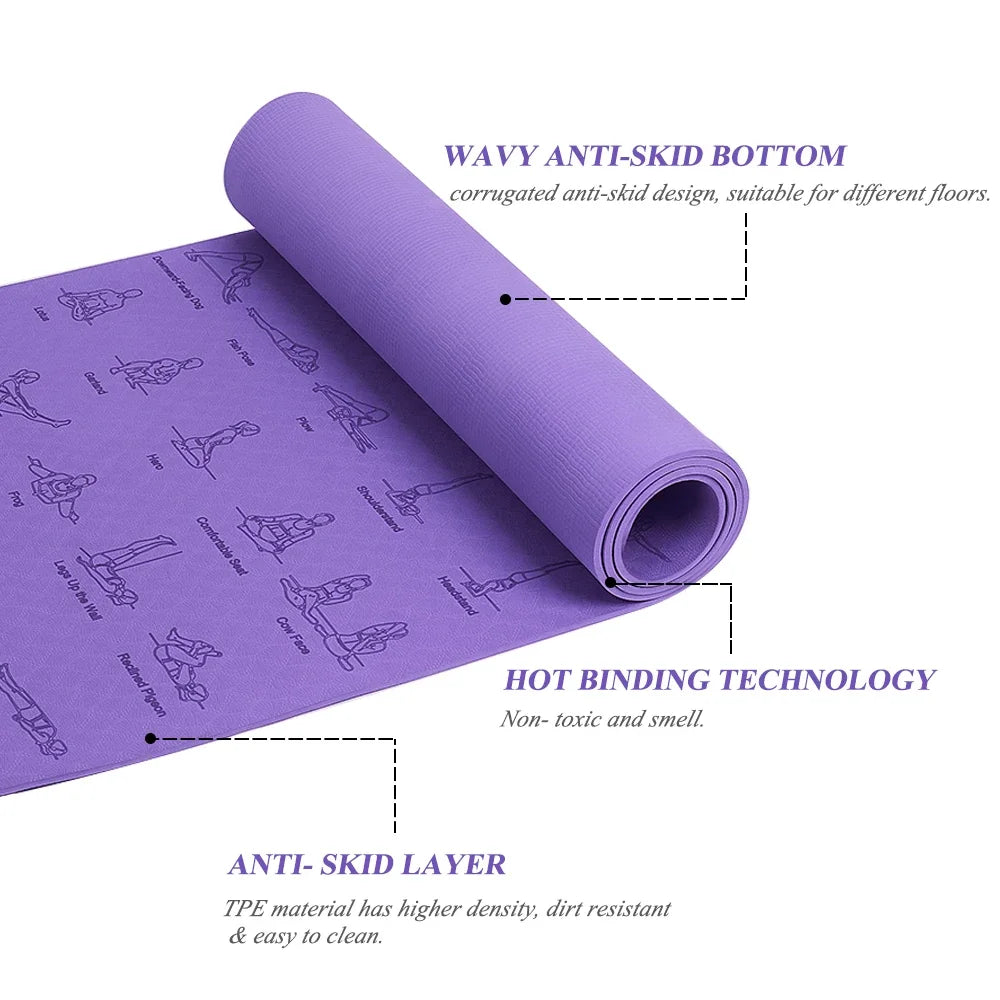 Anti-Skid Tpe Yoga Mat