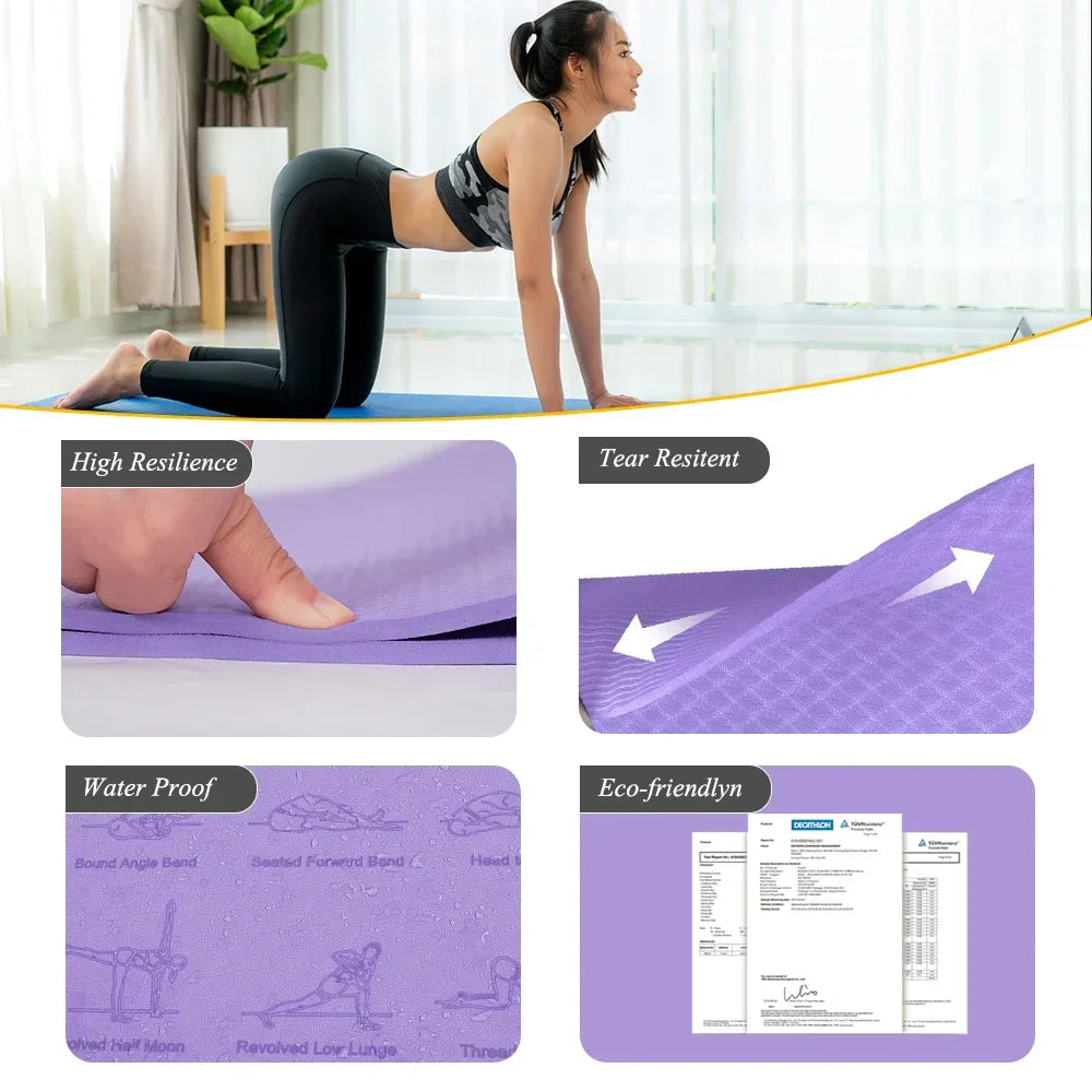 Anti-Skid Tpe Yoga Mat