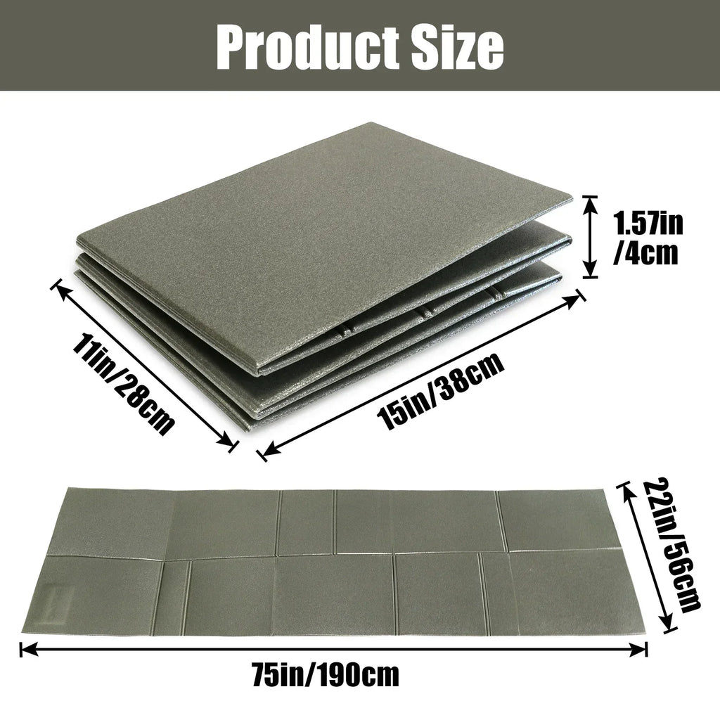 Tactical Foldable Sleeping Mat Waterproof For Outdoors