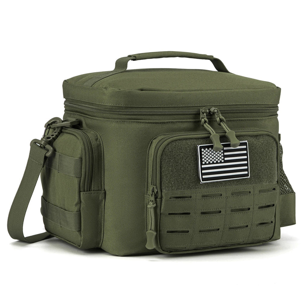 Tactical Lunch Box Heavy Duty Cooler Bag (Green)