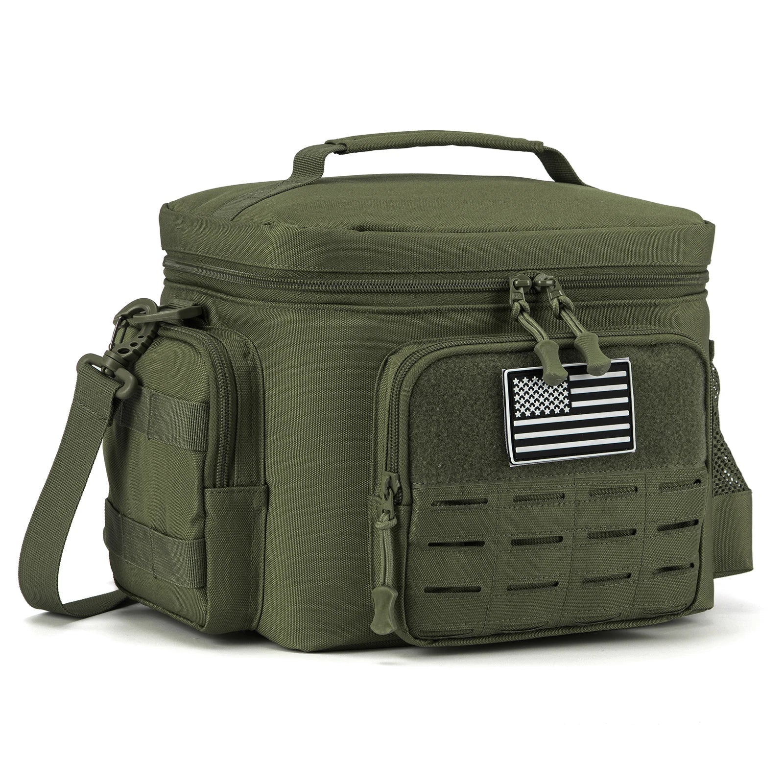 Tactical Lunch Box Heavy Duty Cooler Bag (Green)