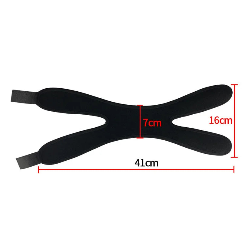 2Pcs Adjustable Patella Knee Support Brace Dual Strap Protector Black