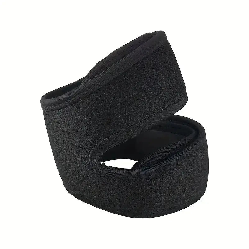 2Pcs Adjustable Patella Knee Support Brace Dual Strap Protector Black