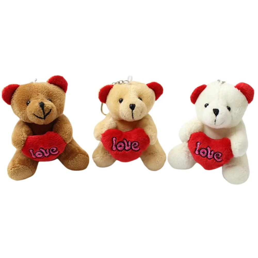 Bow Tie Teddy Bear Plush Pendant - Valentines Gift
