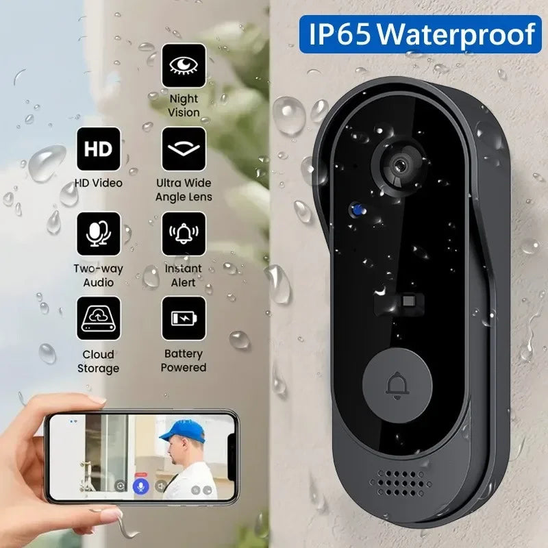 Wireless Video Doorbell With Camera & Intercom
