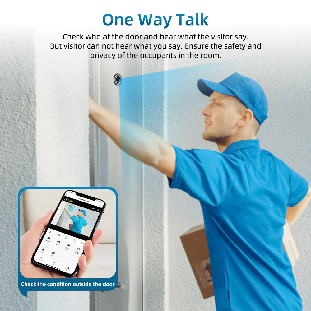 Smart Video Peephole Camera Wifi Door Viewer