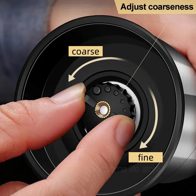 2-in-1 Stainless Steel Pepper Grinder Double-Head Manual Spice Mill Silver