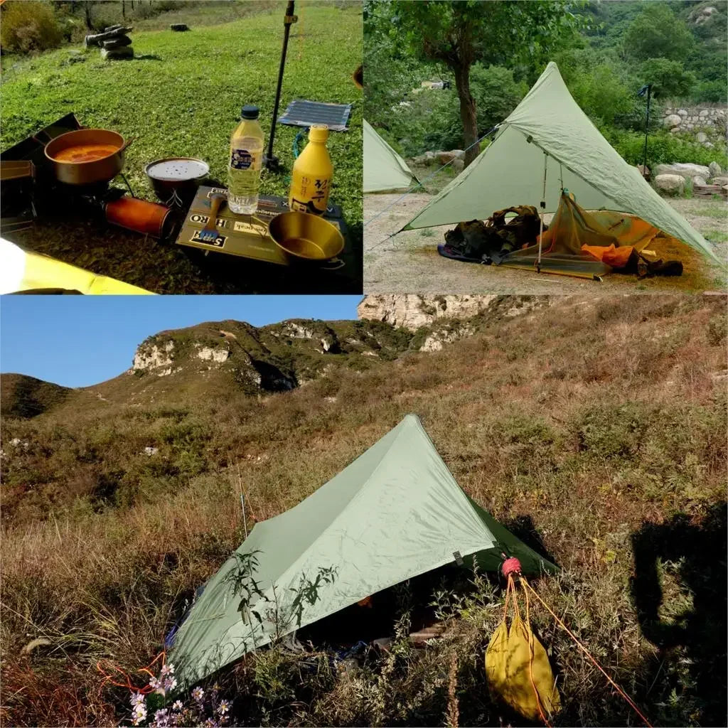 Ultralight Waterproof Flysheet Tent Shelter (Green)