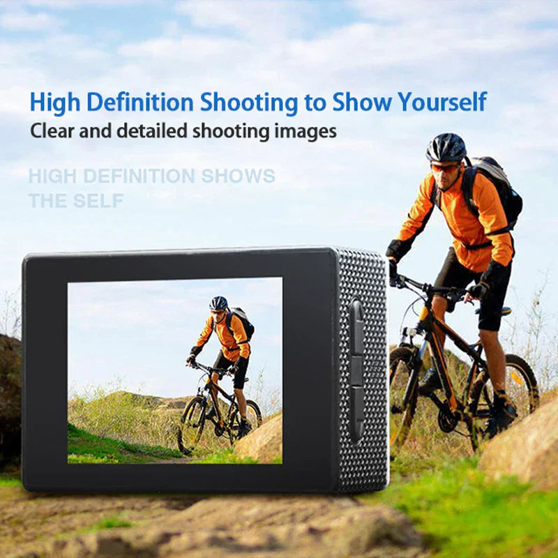 Waterproof Sports Camera For Diving, Riding & Outdoor Sports