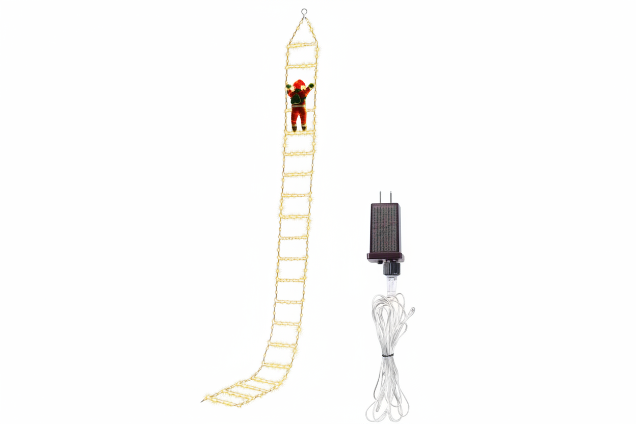 3M Santa Claus Climbing Ladder With Warm Lights