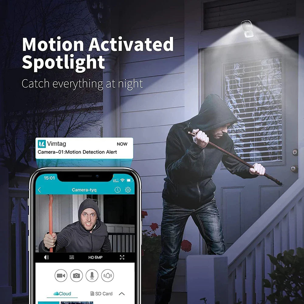 Outdoor Mini Wifi Camera Color Night Vision (4Mp)