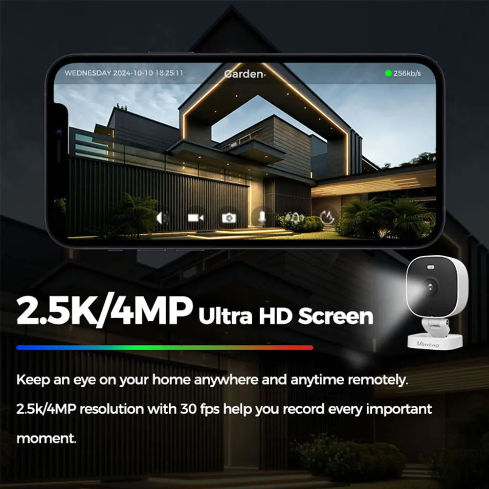 Outdoor Mini Wifi Camera Color Night Vision (4Mp)