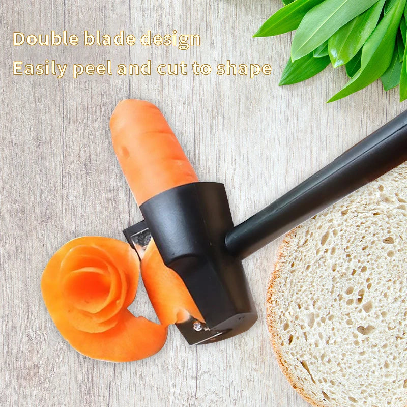 Household Spiral Vegetable & Fruit Cutter – Fast & Portable Slicer