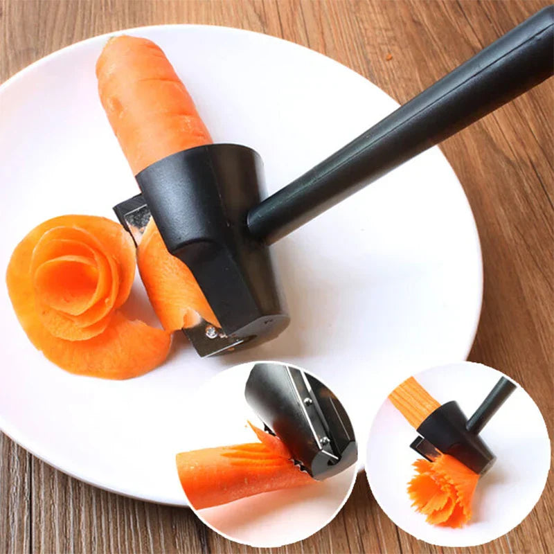 Household Spiral Vegetable & Fruit Cutter – Fast & Portable Slicer
