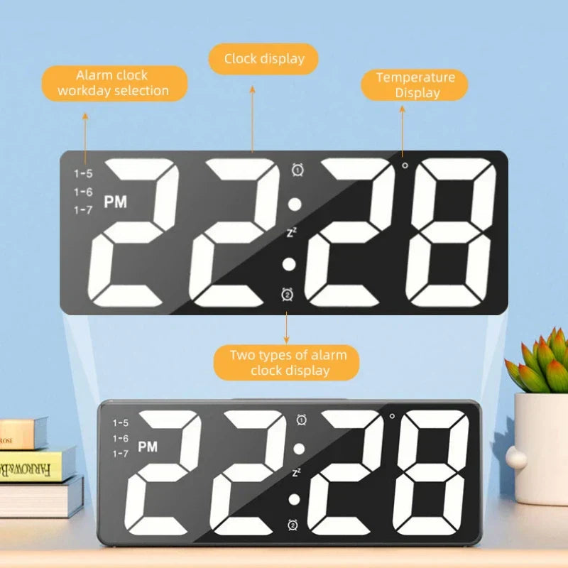 Voice Control Digital Alarm Clock – Led Display