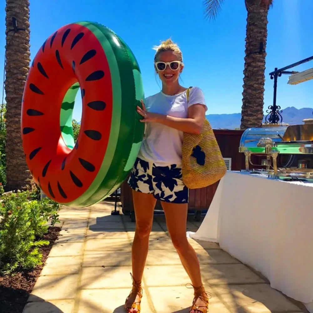Watermelon Swimming Ring Inflatable Pool Float
