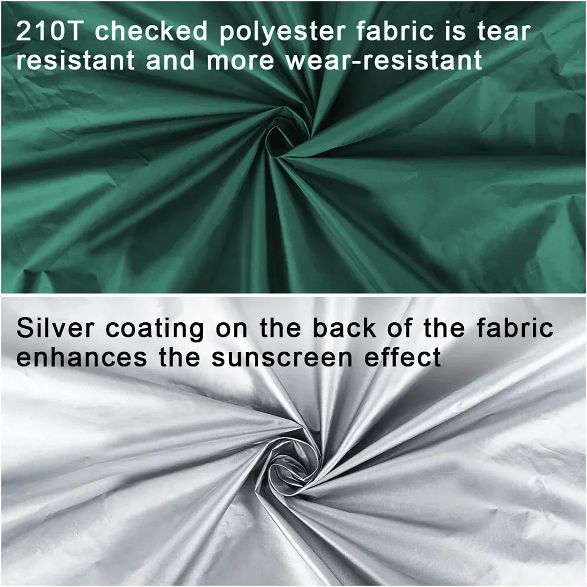 Waterproof Camping Tarp Sunshade Uv Protection Tent (Green)