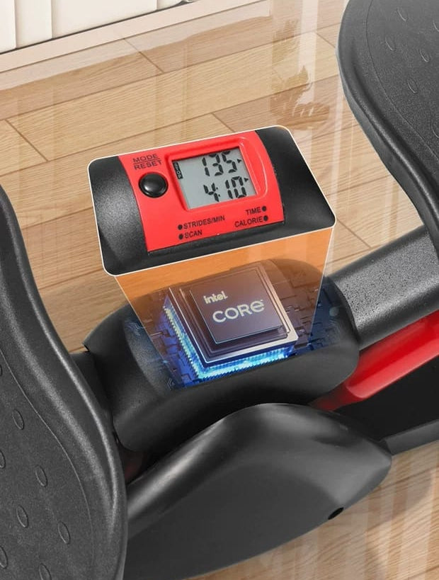 V-Shaped Mini Stepper with Resistance Bands