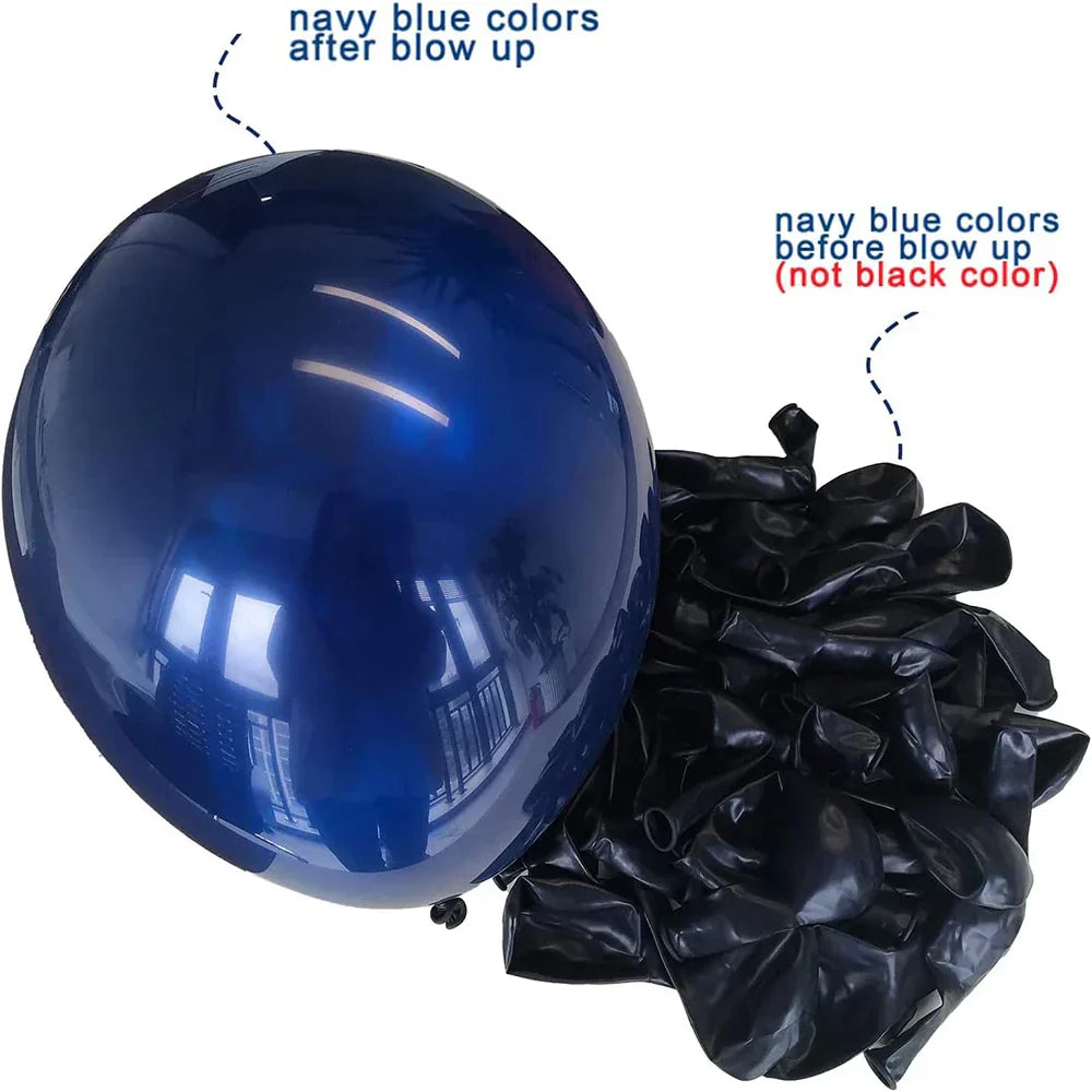 Christmas White Sand Balloons Garland Blue Kit