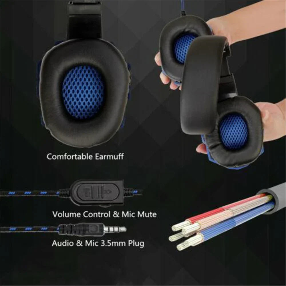 Wired Gaming Headset With Noise Cancelling Microphone