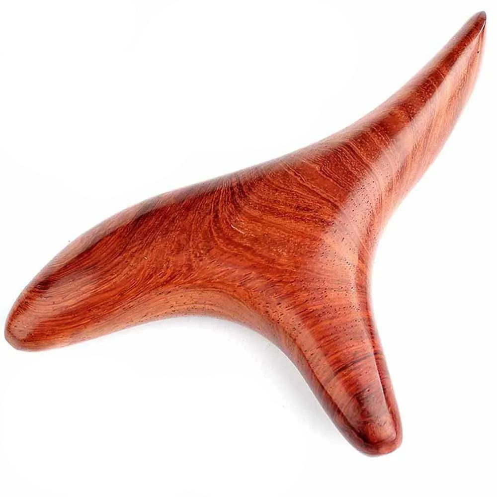 2Pcs Wood Therapy Gua Sha Massage Tool Brown