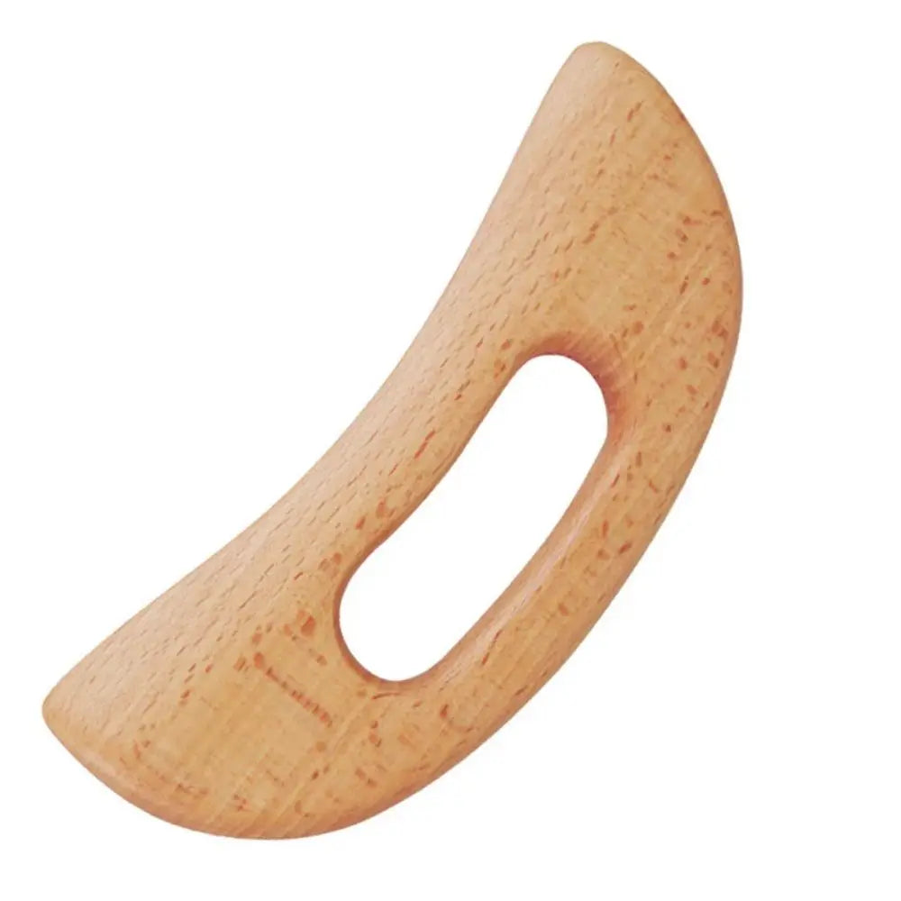 2Pcs Wooden Gua Sha Scraping Massage Tool Beech Wood Natural