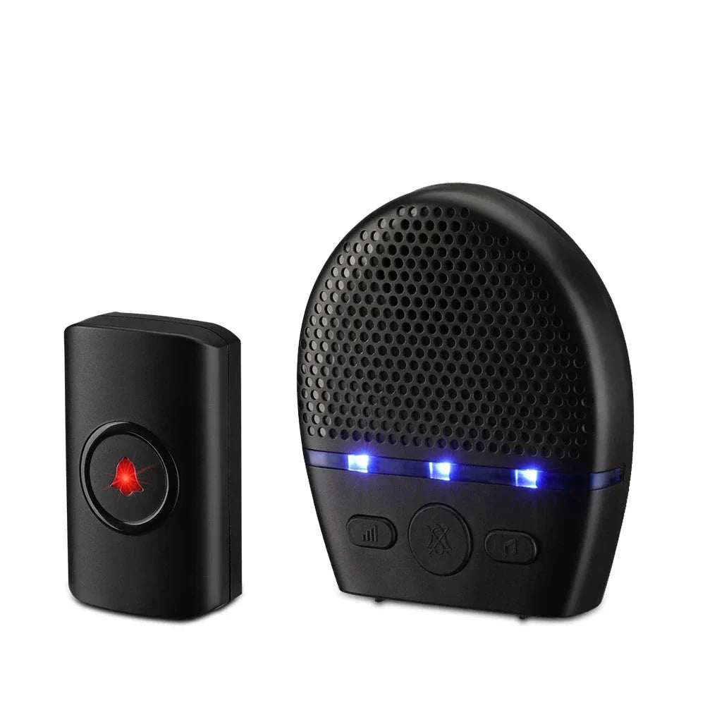 Waterproof Wireless Doorbell Led Chime Home Security (300M)