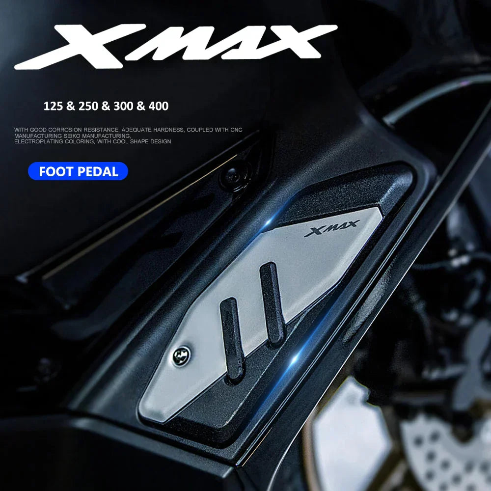 X-Max Cnc Aluminum Foot Pegs For Yamaha Xmax 125/250/300/400 (2017-2023)