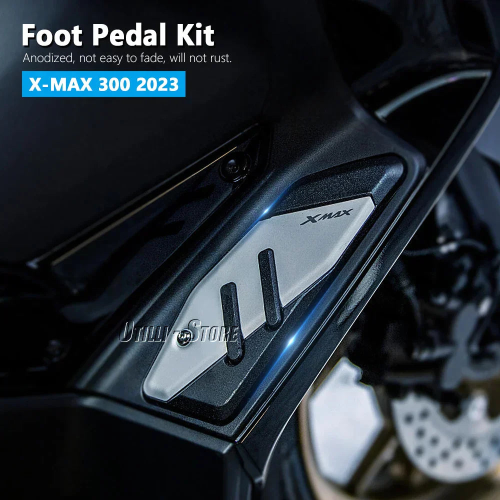 X-Max Cnc Aluminum Foot Pegs For Yamaha Xmax 125/250/300/400 (2017-2023)