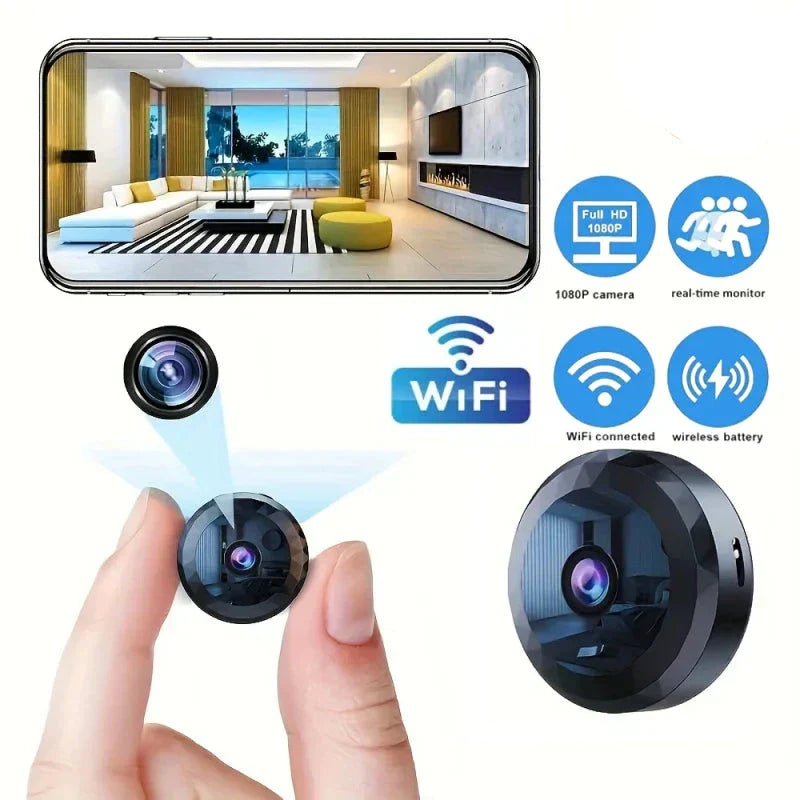 Mini Wifi Wireless Security Camera Night Vision (1080P Hd)