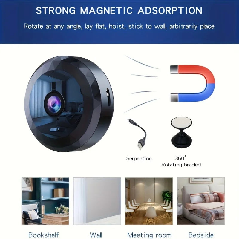 Mini Wifi Wireless Security Camera Night Vision (1080P Hd)