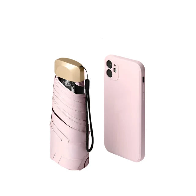 Mini Capsule Umbrella Uv Protection Lightweight Portable