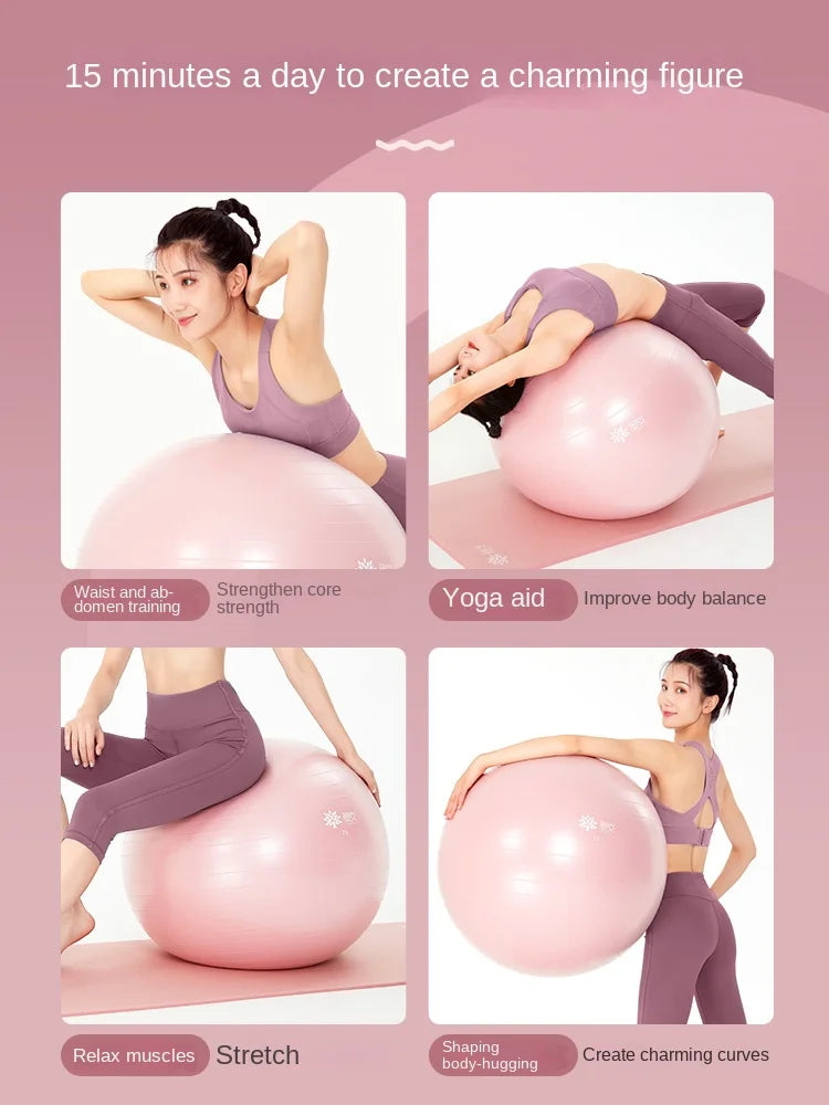 Yoga Ball Anti-Burst With Pump Stability & Balance