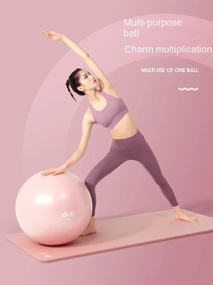 Yoga Ball Anti-Burst With Pump Stability & Balance