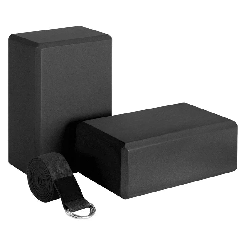 Yoga Block And Strap Set For Stretching