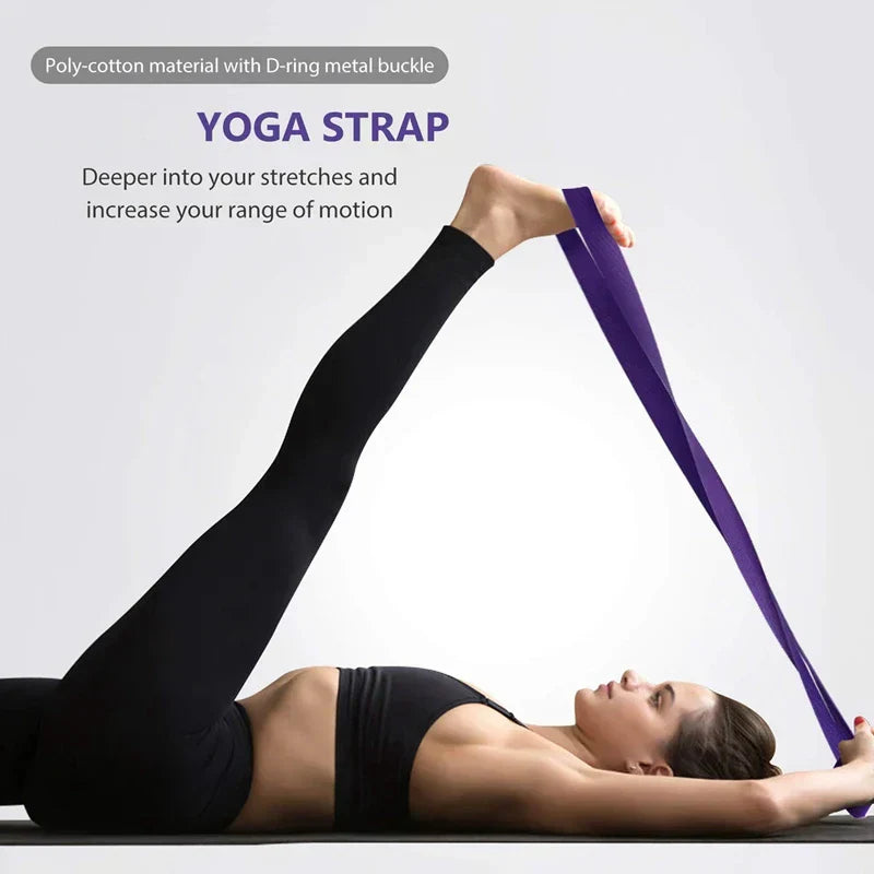 Yoga Block And Strap Set Soft Non-Slip Foam